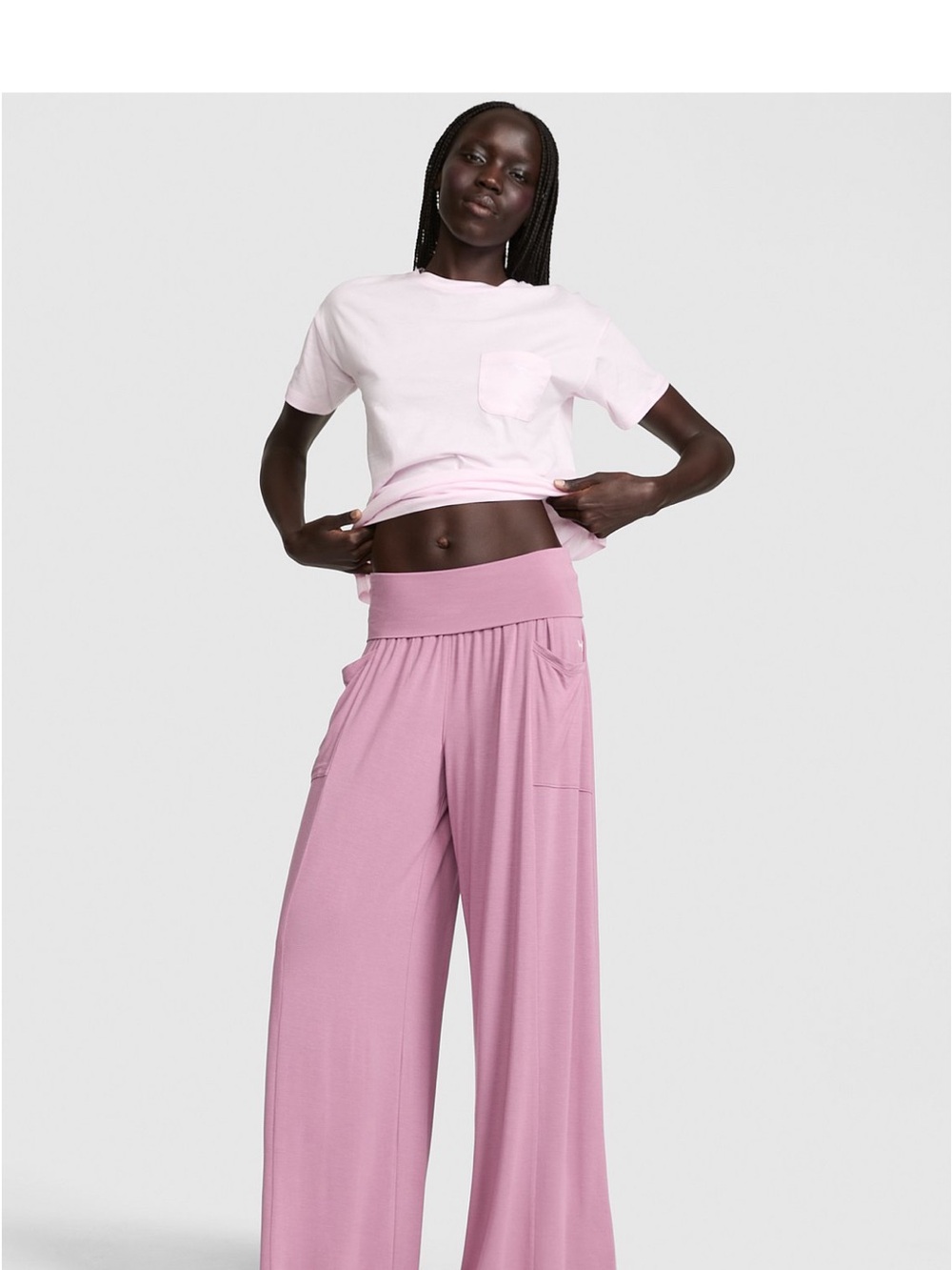 24/7 lounge fold over pant